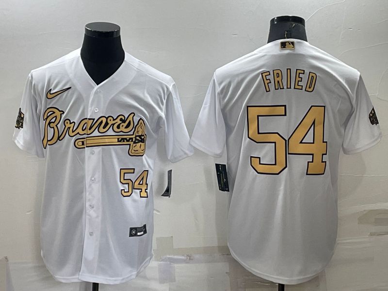 Men Atlanta Braves #54 Fried White 2022 All Star Game Nike MLB Jerseys->atlanta braves->MLB Jersey